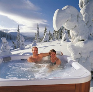 Hot Tub in Snow