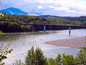 Fishermen on the river in Terrace BC
